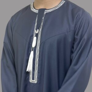 Dark Blue Omani Thobe