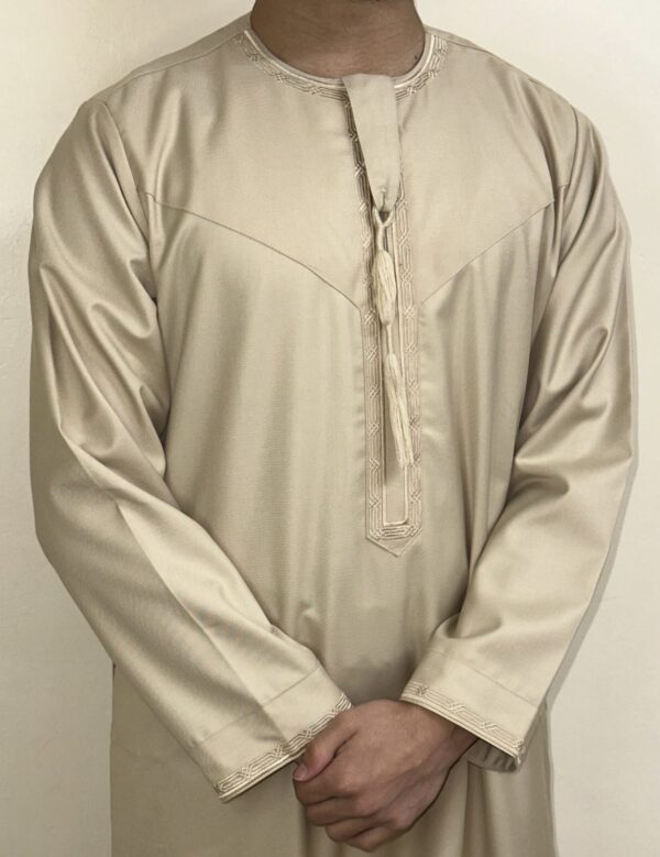 Gold Omani Mens Thobe