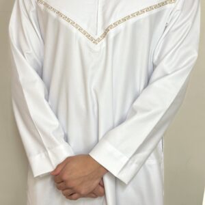 White Omani Mens Thobe